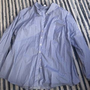 Blue/White Pinstripe Button Down